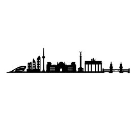 Wallity Berlin Skyline Escultura de pared